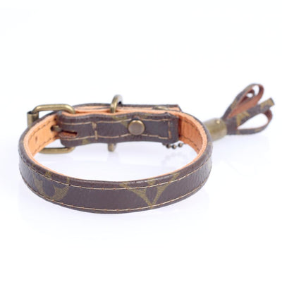 01/24 Handmade Limited Edition Halsband from vintage Louis Vuitton bag - Size 30 - DogitaNL