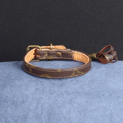 04/24 Handmade Limited Edition Halsband from vintage Louis Vuitton bag - Size 30 - DogitaNL
