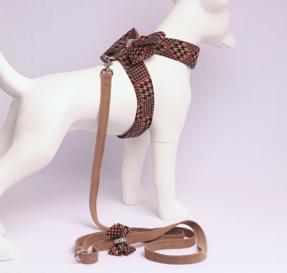 Check Brown Soft Riem - Susan Lanci Designs