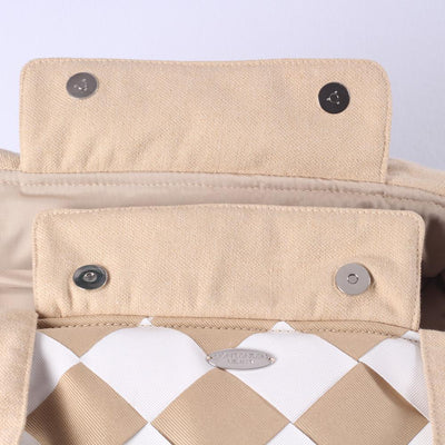 Checked Burber Beige Tas - Mon Bonbon Milano