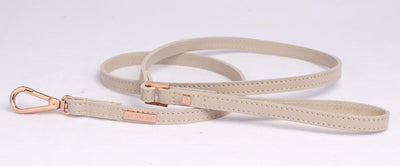 City Tuigje in Leer Beige Rose Goud - Not Too Pet