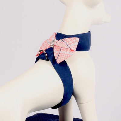 Deep Blue Peach Bow Tuigje - Susan Lanci Designs