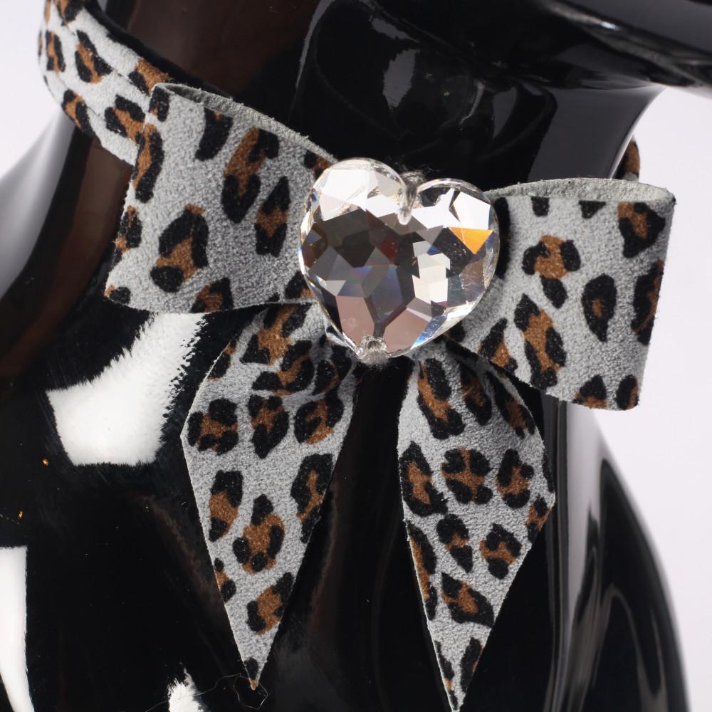 Diamond Heart Bow Halsband in Paars - Susan Lanci Designs