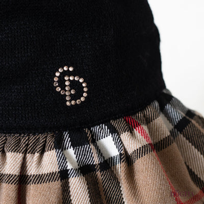 Dress Amber Black Check Tartan - Charlotte's Dress