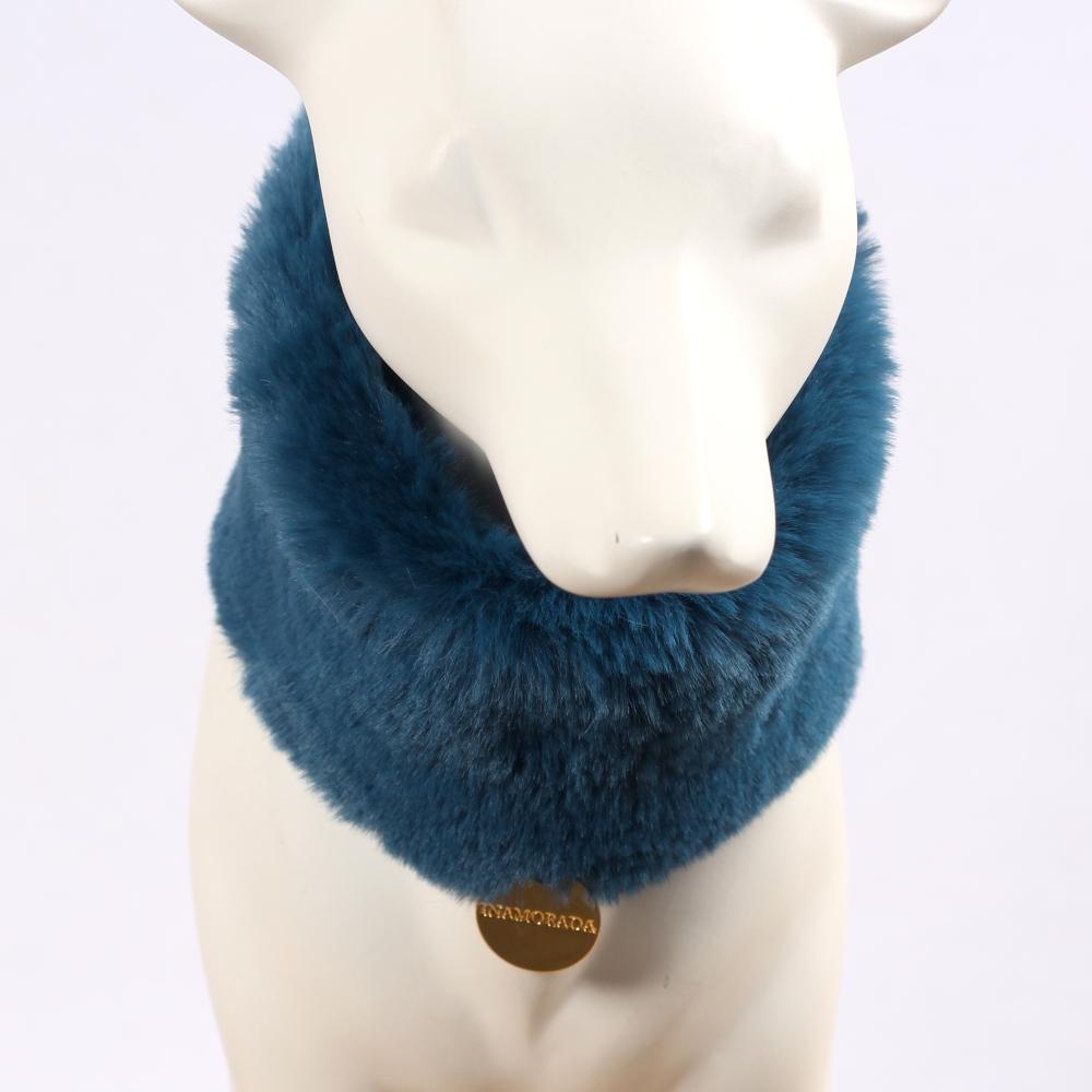 Furr Halsband in Ottanio blauw - Inamorada