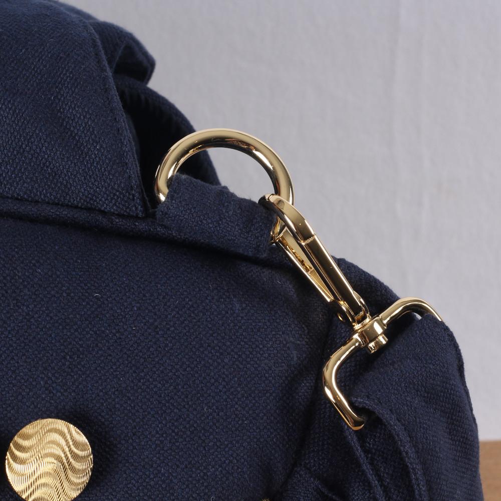 Gold Wave Tas in Navy Blauw - Mon Bonbon Milano