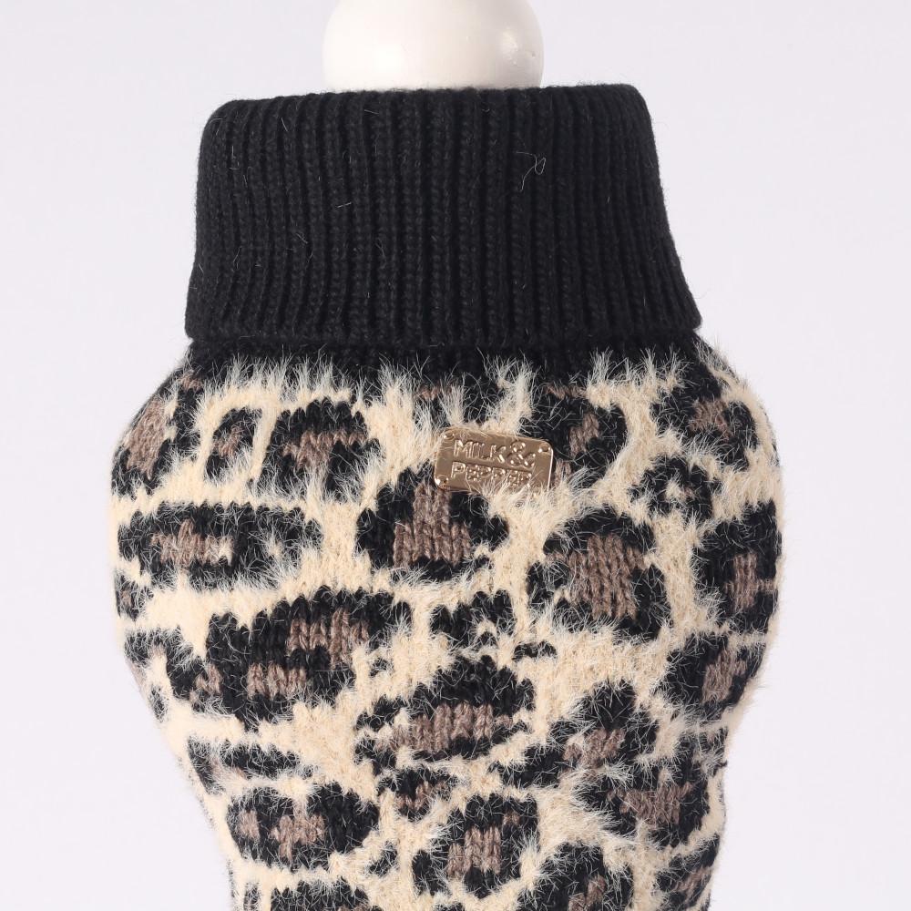 Kavango Trui in Leopard - Milk & Pepper