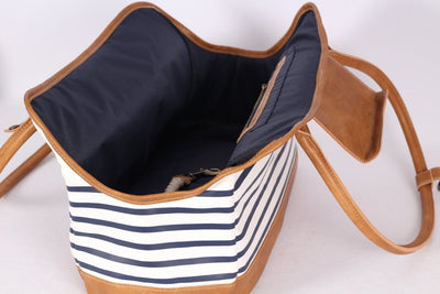 Matelot Marine Tas in Navy White - Milk & Pepper