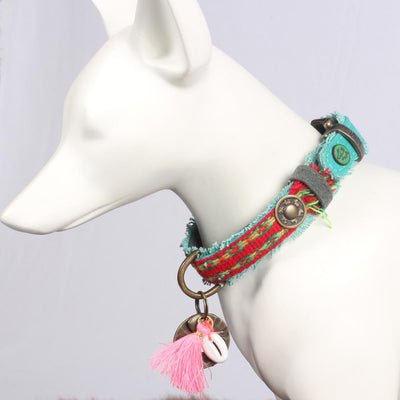 Peruvian Festival Ruby Halsband - Dog With a Mission