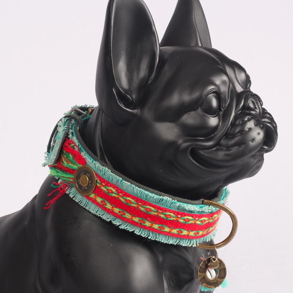 Peruvian Festival Ruby Halsband - Dog With a Mission