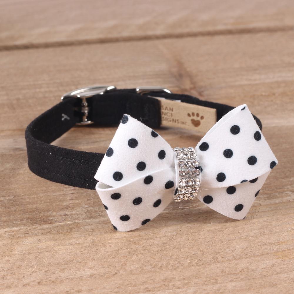 Polkadot Halsband in Zwart-Wit - Susan Lanci Designs