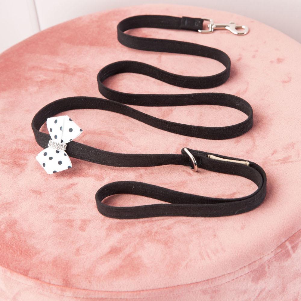 Polkadot Soft Riem in Zwart Wit - Susan Lanci Designs