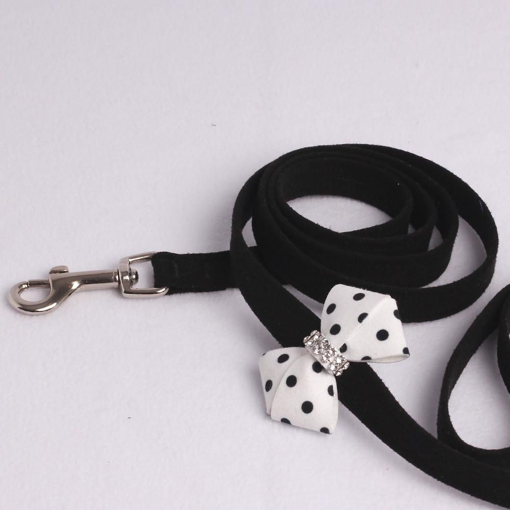 Polkadot Soft Riem in Zwart Wit - Susan Lanci Designs