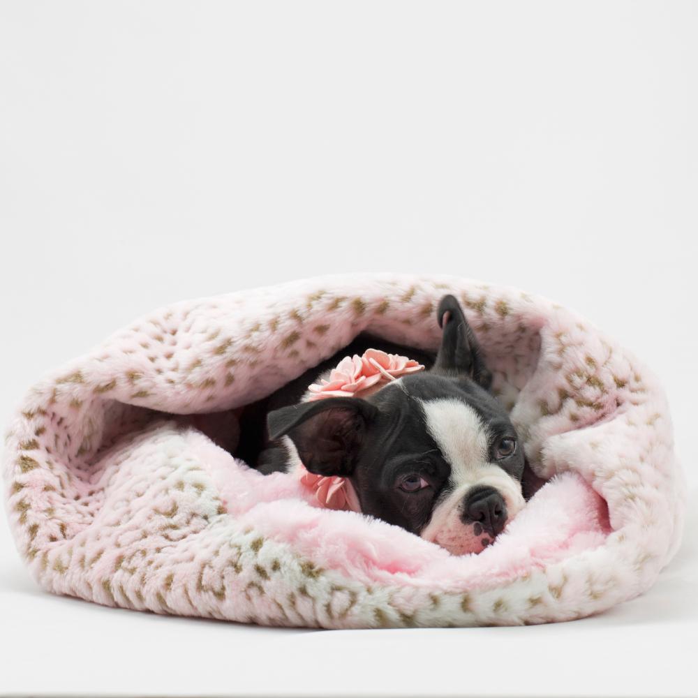 Soft Cosy Cuddle in Pink Leopard - Susan Lanci Designs