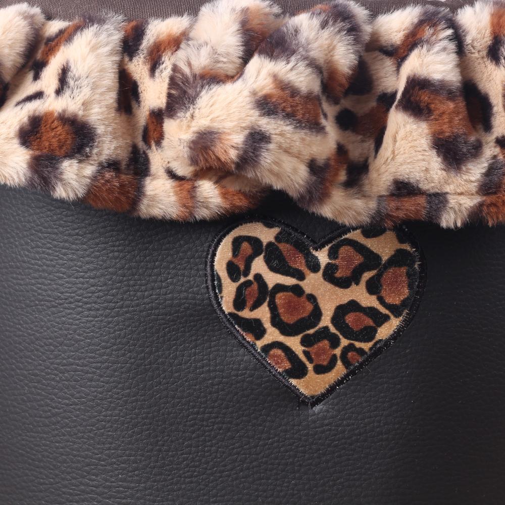 Soft Toy Box in Leopard Zwart - Eh Gia