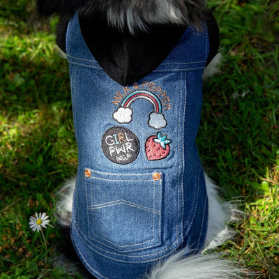 Strawberry Denim Jeans Jas - Milk & Pepper